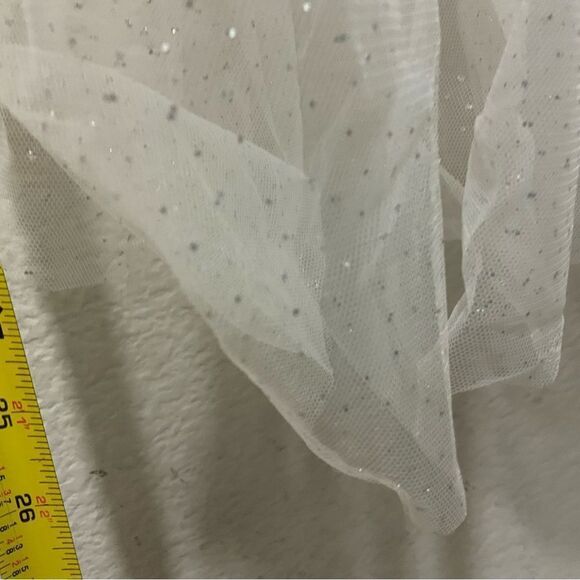 26” Long Wedding Bridal  Veil w/Comb Simple White - Picture 6 of 6